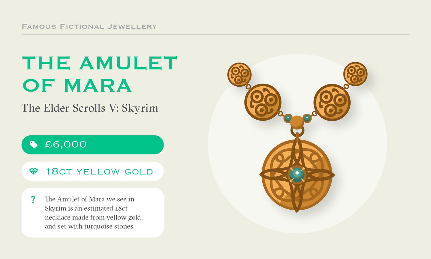 Taylor and hart fictional jewellery amulet of mara skyrim