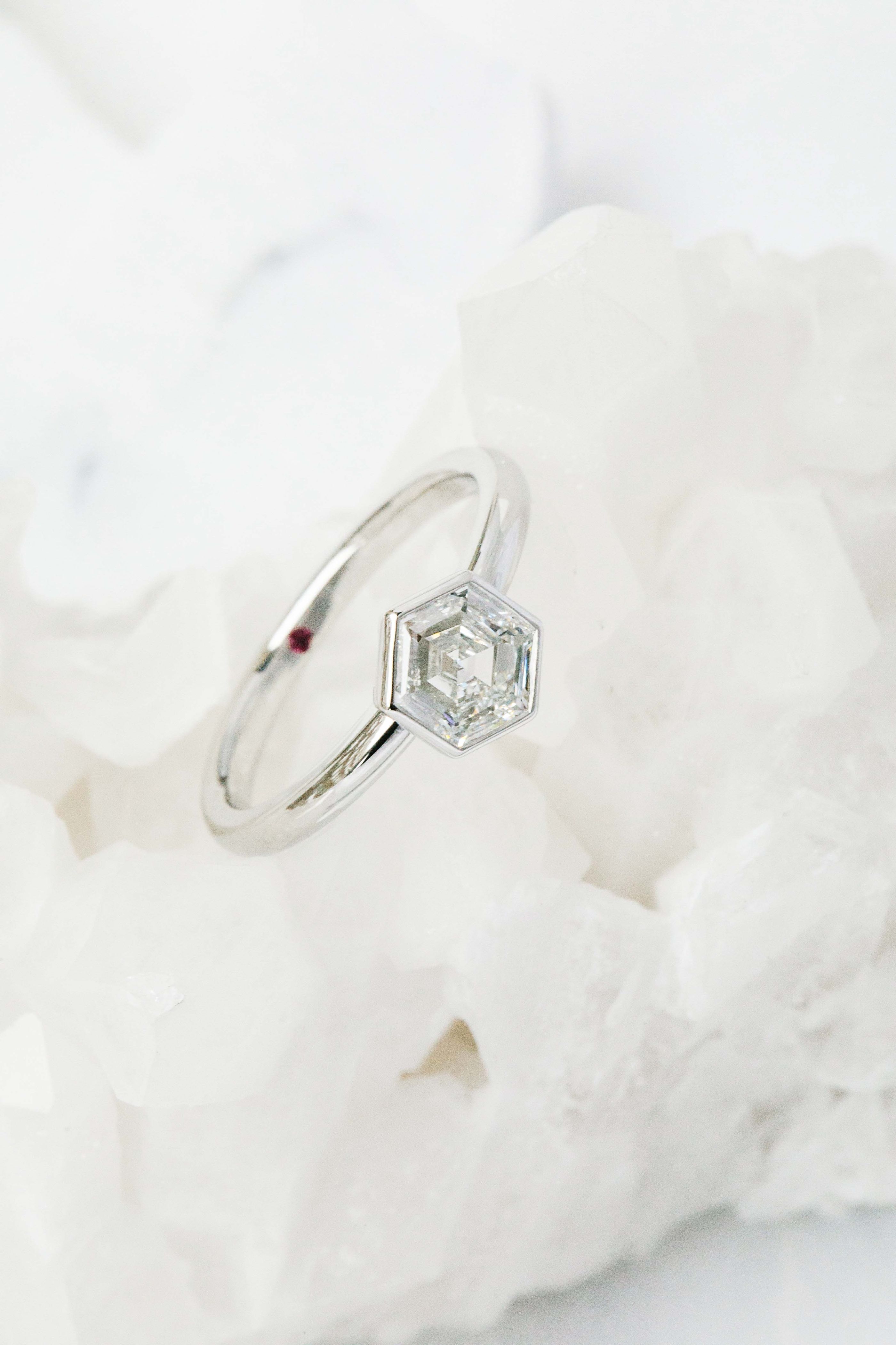 Asscher cut lab grown diamond