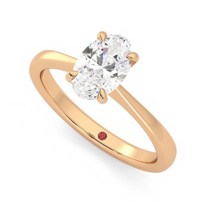 Elysium gold rose oval ring