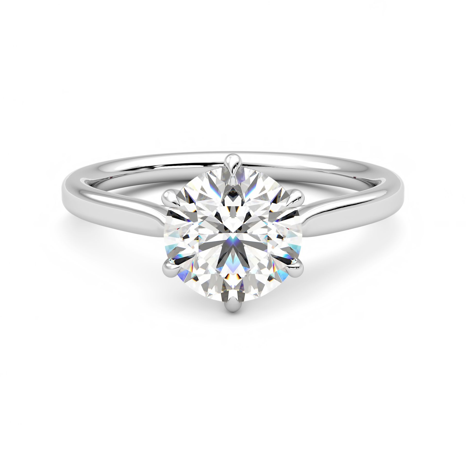Eve round front white