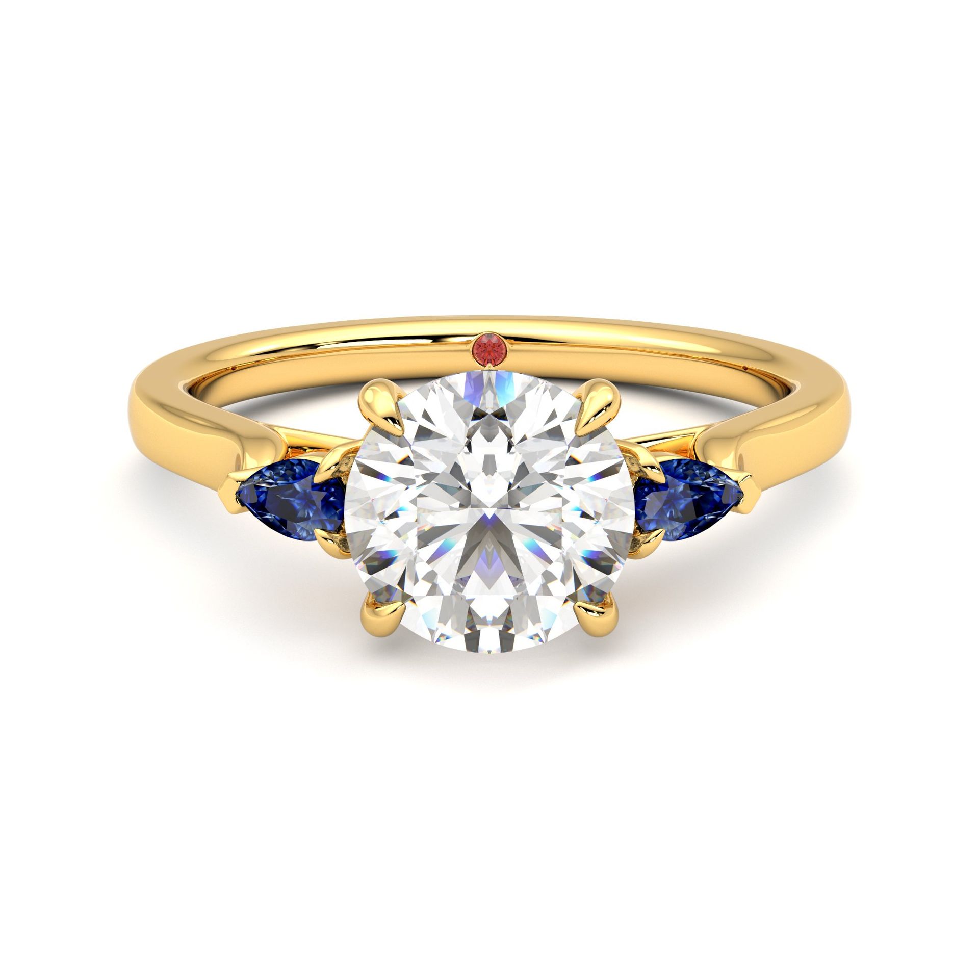 Faith round blue front