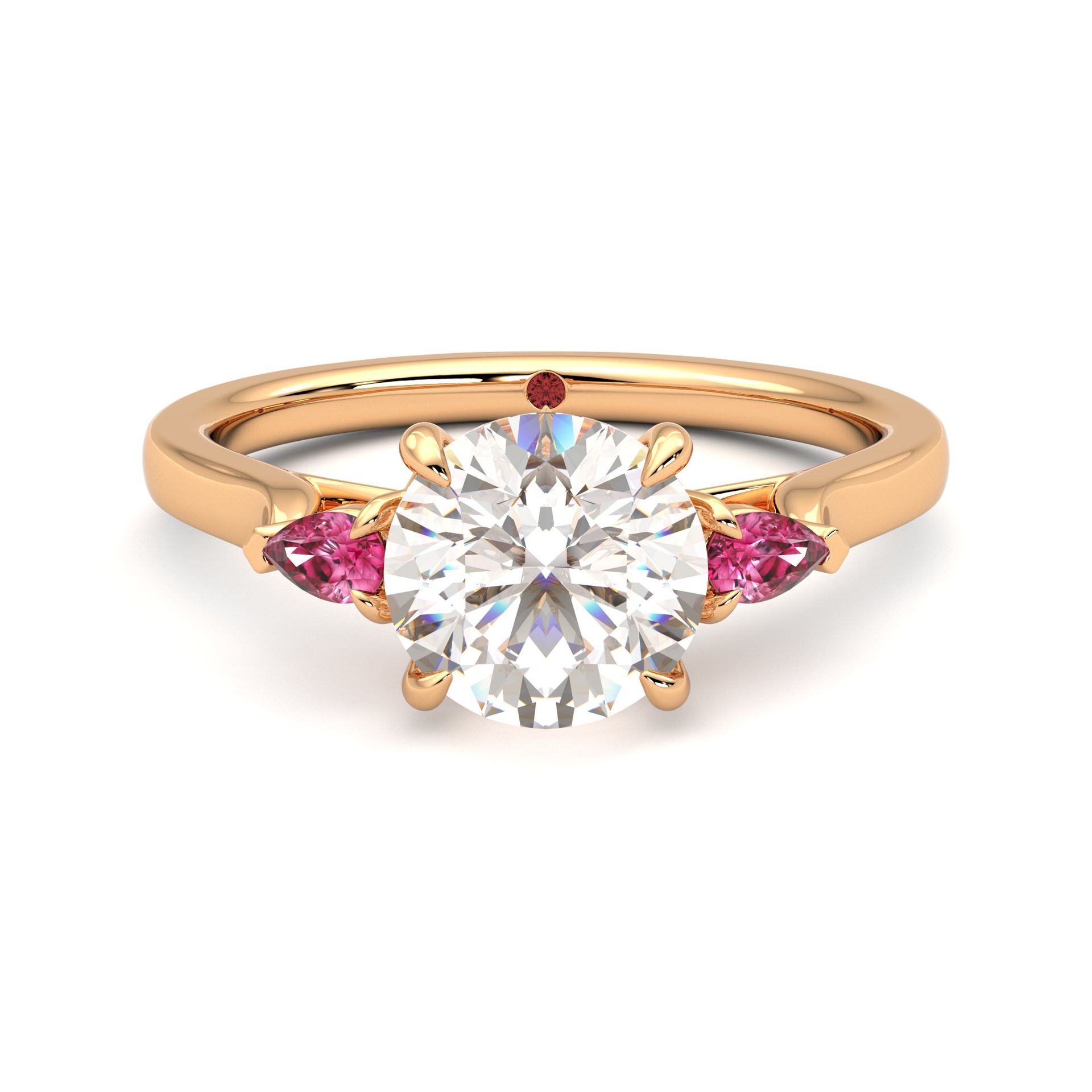 Faith round pink front
