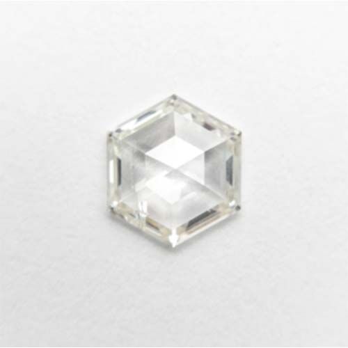 Rose cut hexagonal diamond