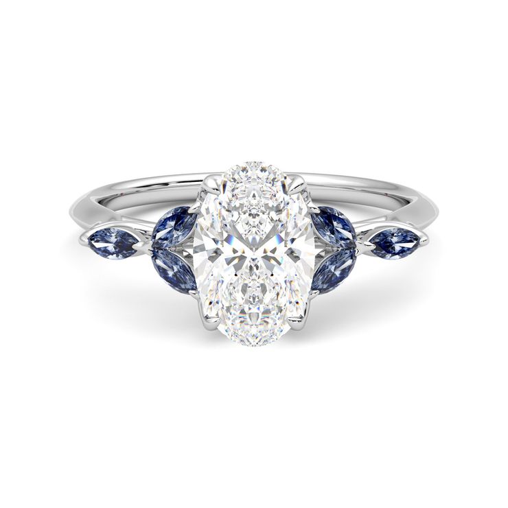 Tamora oval blue front
