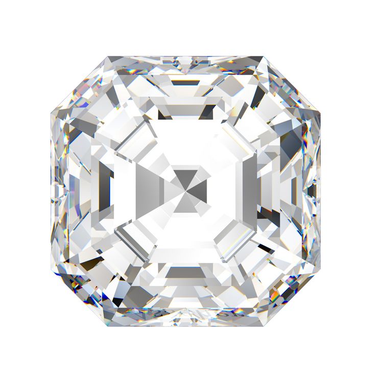 Asscher cut diamond cut out