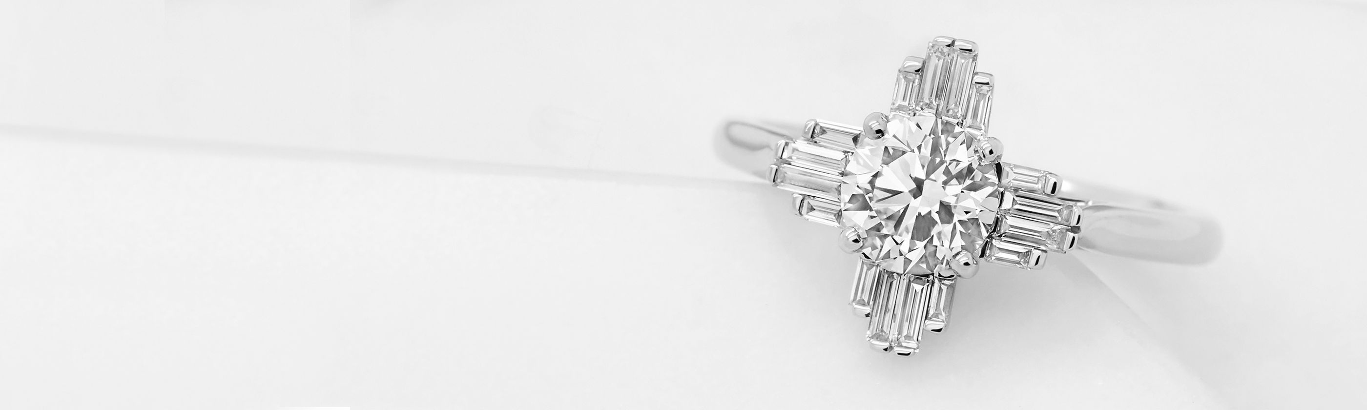 Vintage engagement ring banner