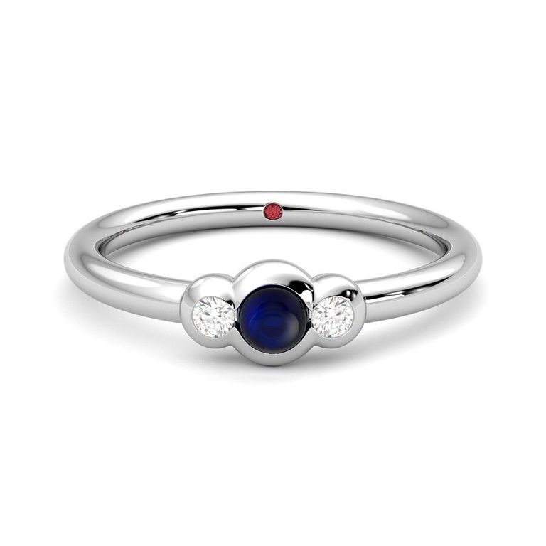 Semper ring gold white ring