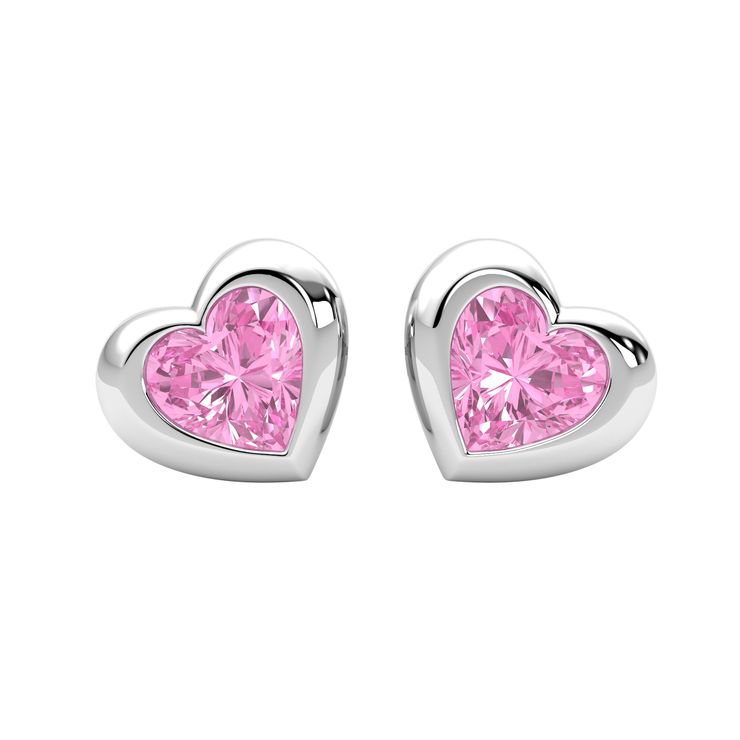 Amore Earrings Pink Front
