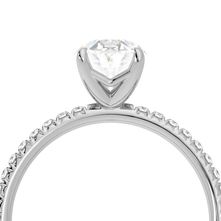 Oval pavé band