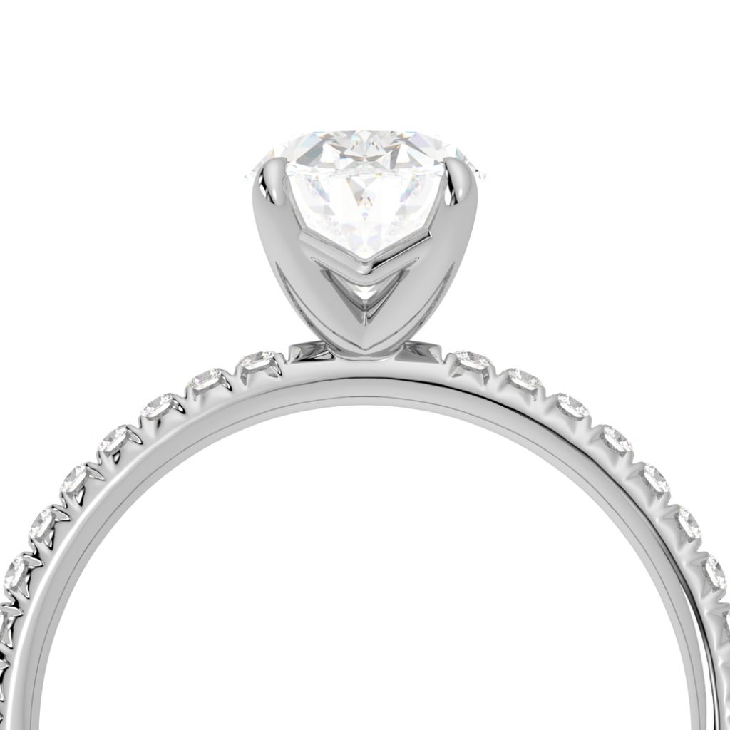 Oval pavé band