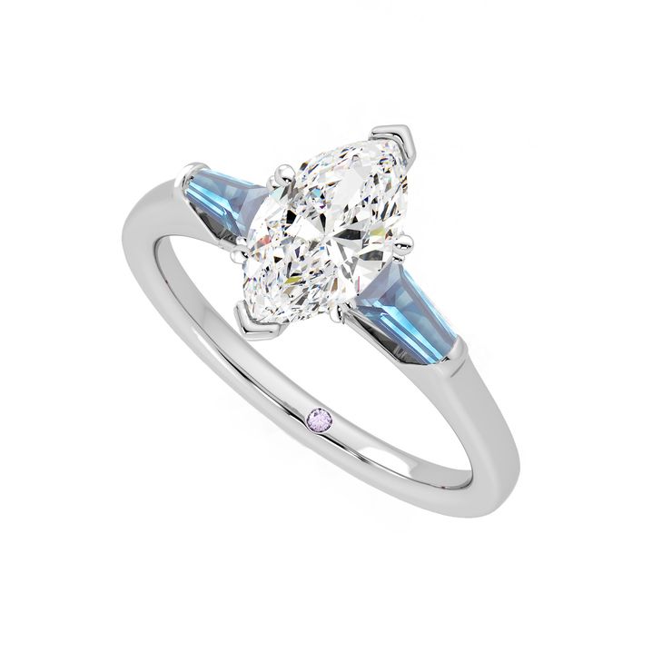 Marquise Diamond Engagement Rings