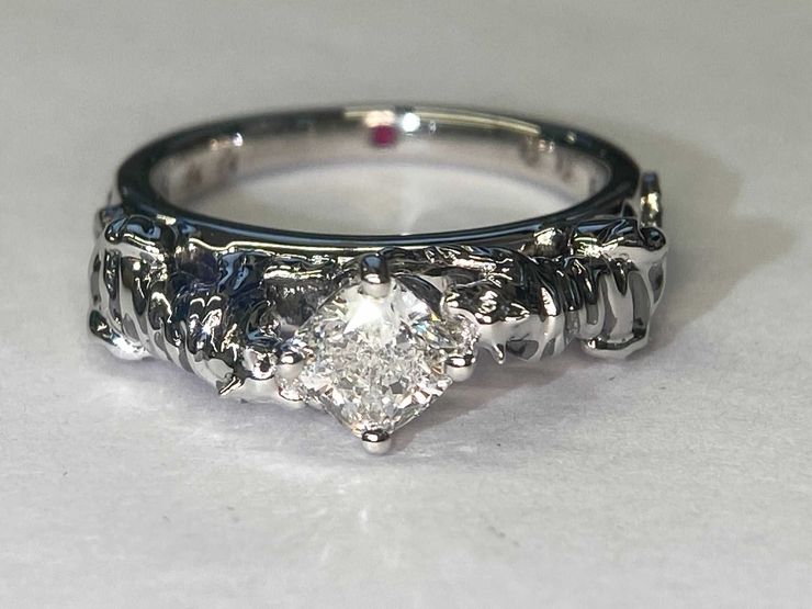 Blackened White Gold