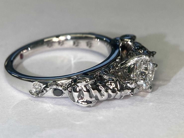 Blackened White Gold