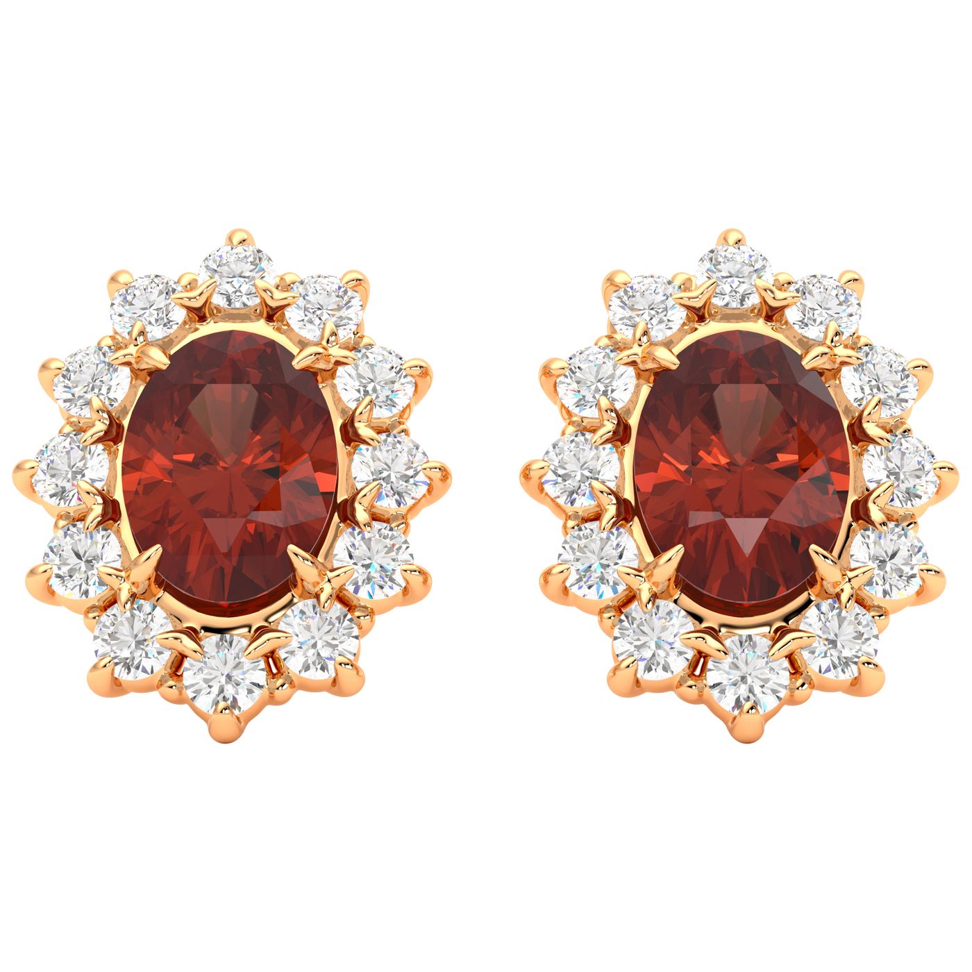 Briar Oval Garnet Front RG
