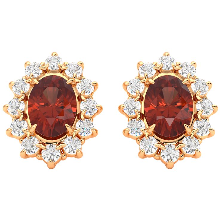 Briar Oval Garnet Front RG