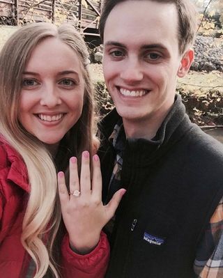 Taylor and Hart happy customer engagement ring copy