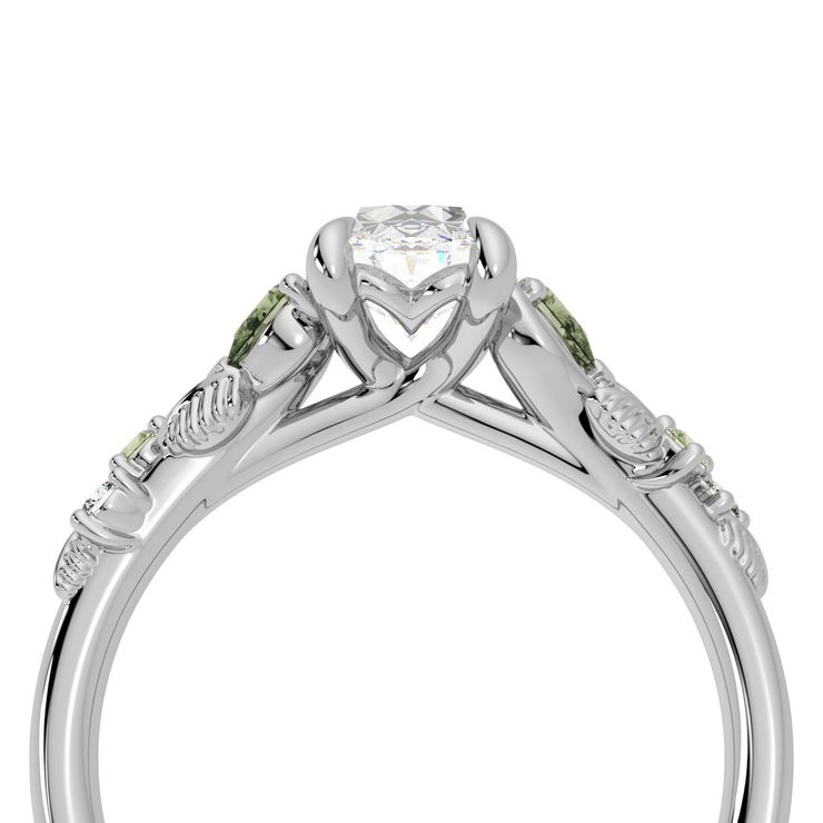 Lierre Oval Green Side zoomed