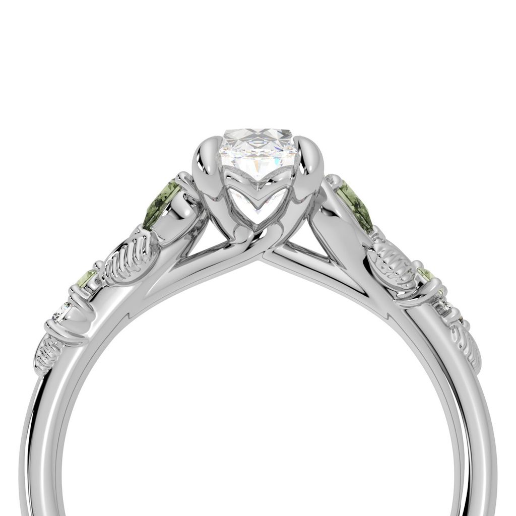 Lierre Oval Green Side zoomed