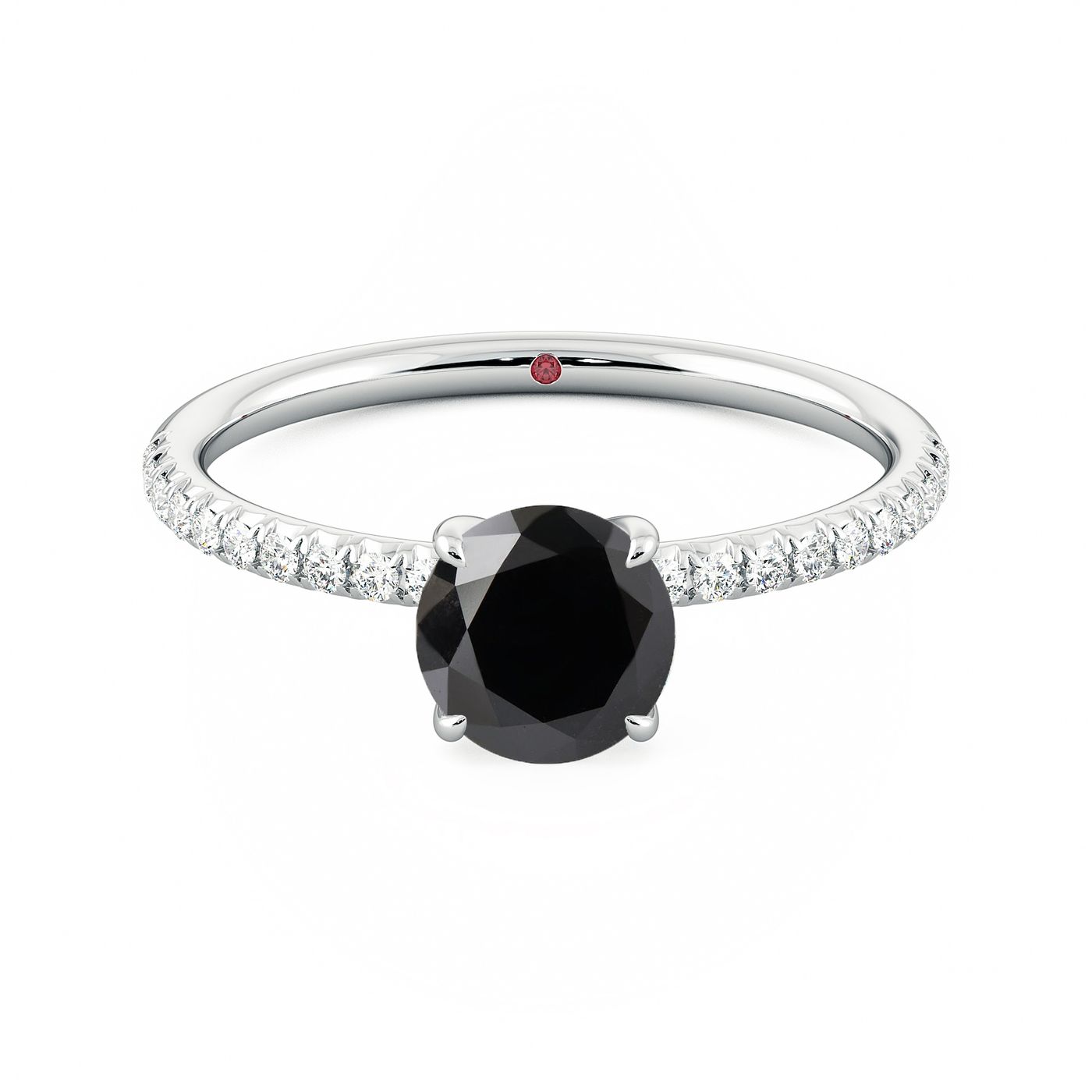 Carrie big satc black diamond engagement ring