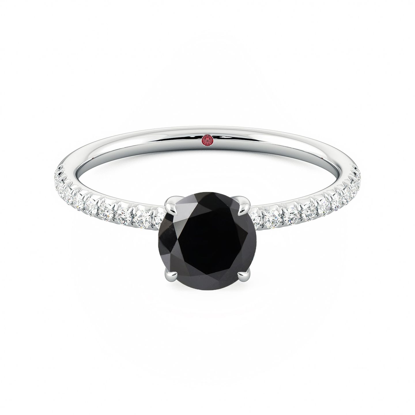 Carrie big satc black diamond engagement ring