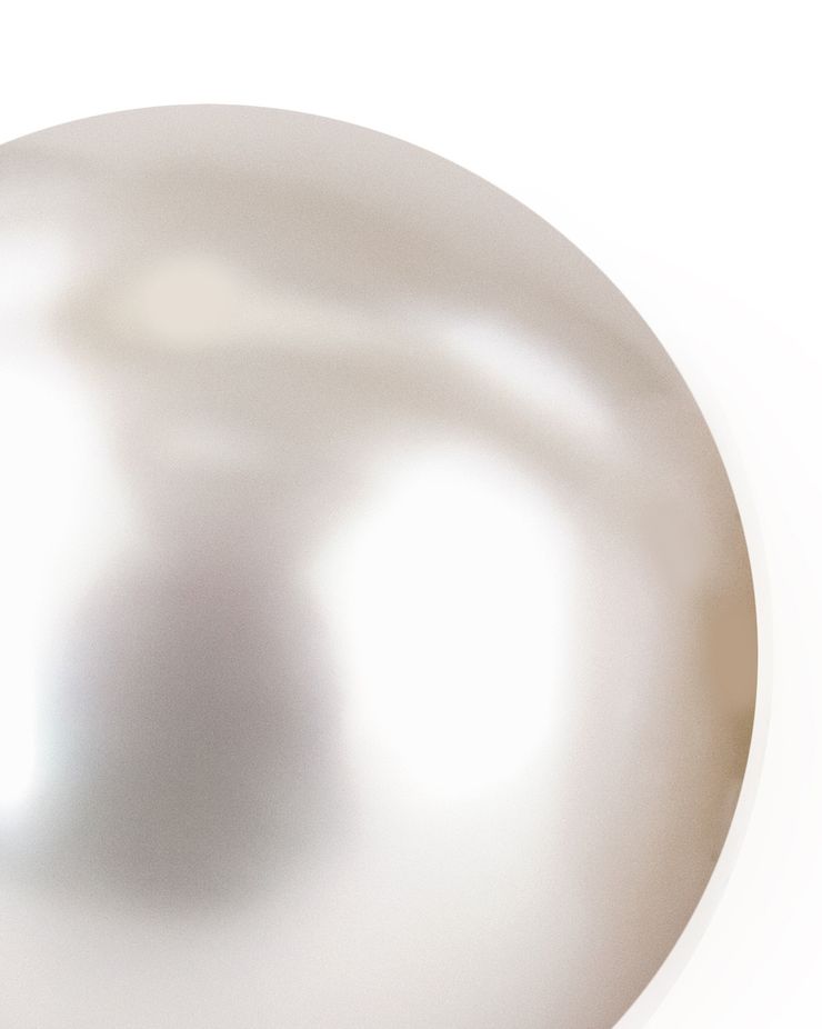 Pearl isolated on white background