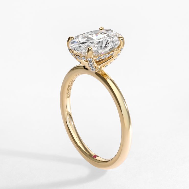 Yellow Gold Solitaire Engagement Ring