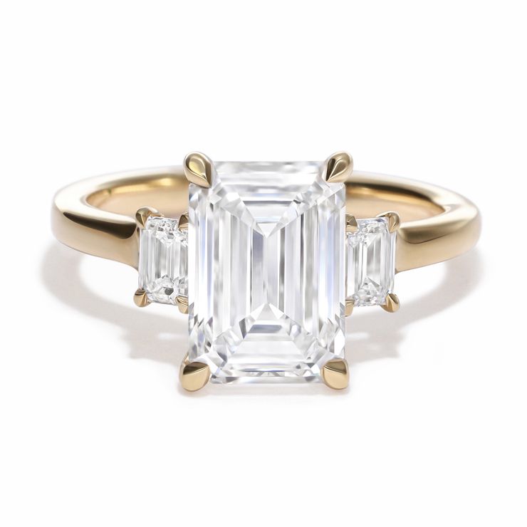 Trilogy engagement ring straighten