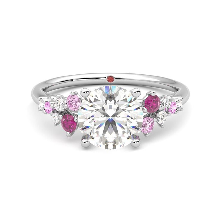 7913 marula platinum round pink ring