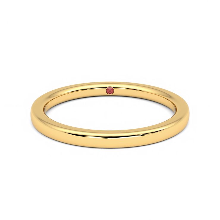 Jasmine yellow-gold wedding ring