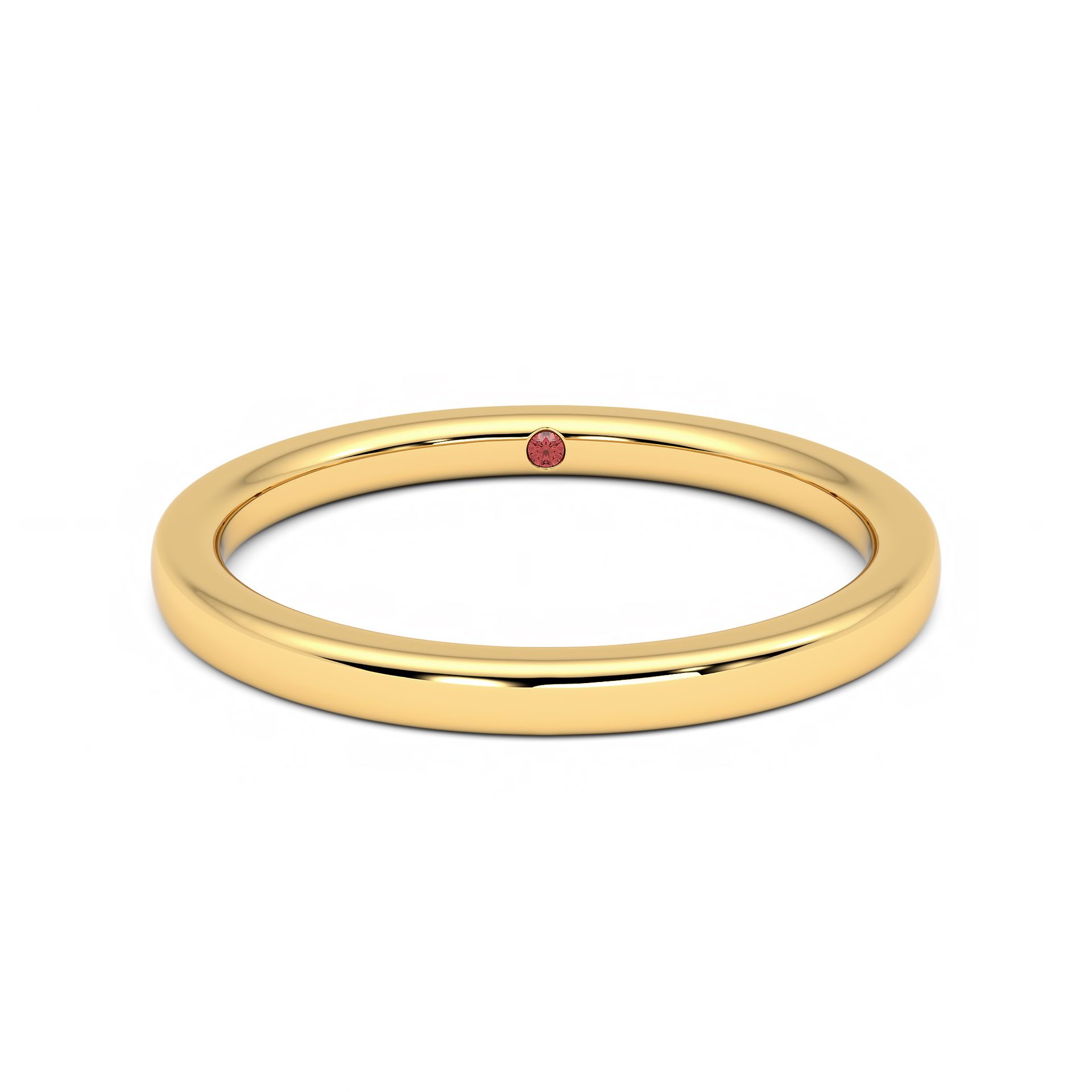 Jasmine yellow-gold wedding ring