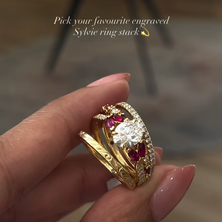 Sylvie gold yellow ring