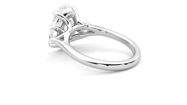 Taylor & Hart Affinity Oval Engagement Ring 360 degree image 18