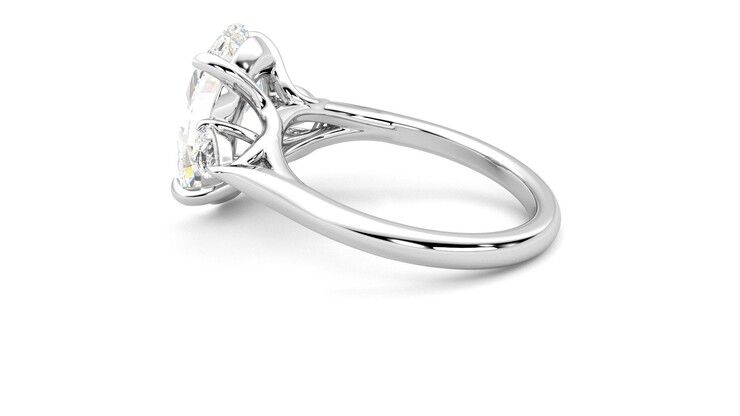 Taylor & Hart Affinity Oval Engagement Ring 360 degree image 19