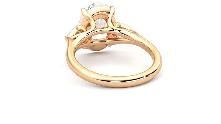 Taylor & Hart Affinity Oval Engagement Ring 360 degree image 16