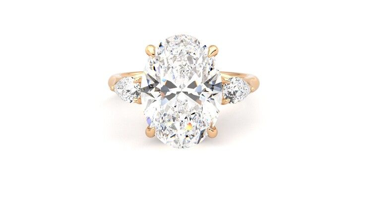 Taylor & Hart Affinity Oval Engagement Ring 360 degree image 29