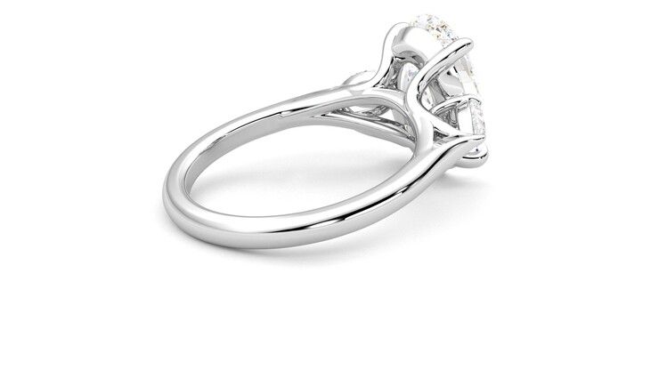 Taylor & Hart Affinity Oval Engagement Ring 360 degree image 12