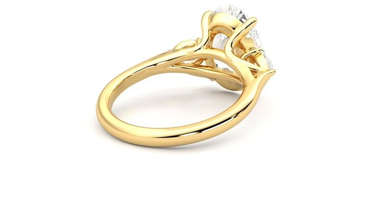 Taylor & Hart Affinity Oval Engagement Ring 360 degree image 13