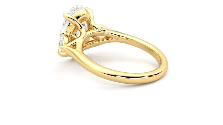 Taylor & Hart Affinity Oval Engagement Ring 360 degree image 18