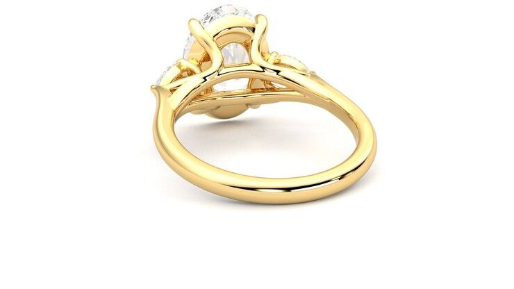 Taylor & Hart Affinity Oval Engagement Ring 360 degree image 16