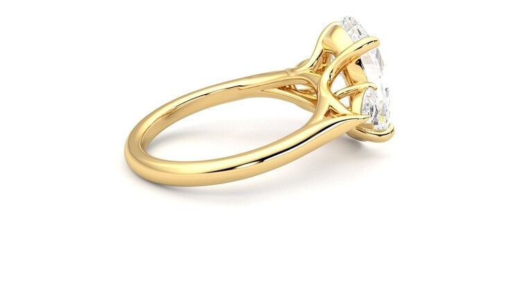 Taylor & Hart Affinity Oval Engagement Ring 360 degree image 11