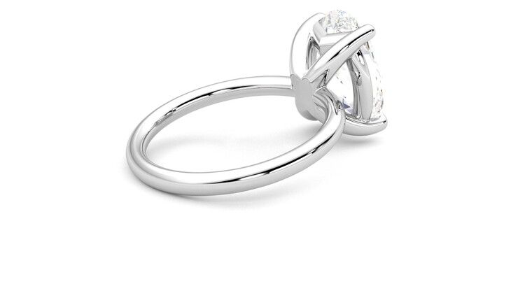 Taylor & Hart Demure Oval Engagement Ring 360 degree image 12