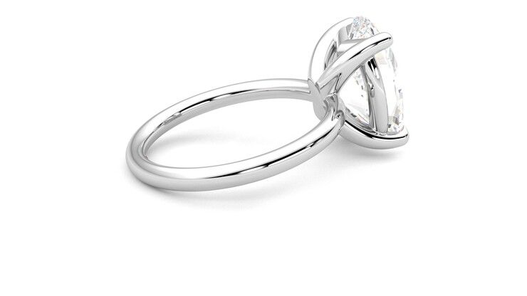Taylor & Hart Demure Oval Engagement Ring 360 degree image 11