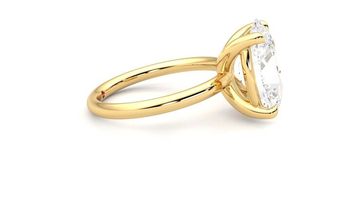 Taylor & Hart Demure Oval Engagement Ring 360 degree image 9