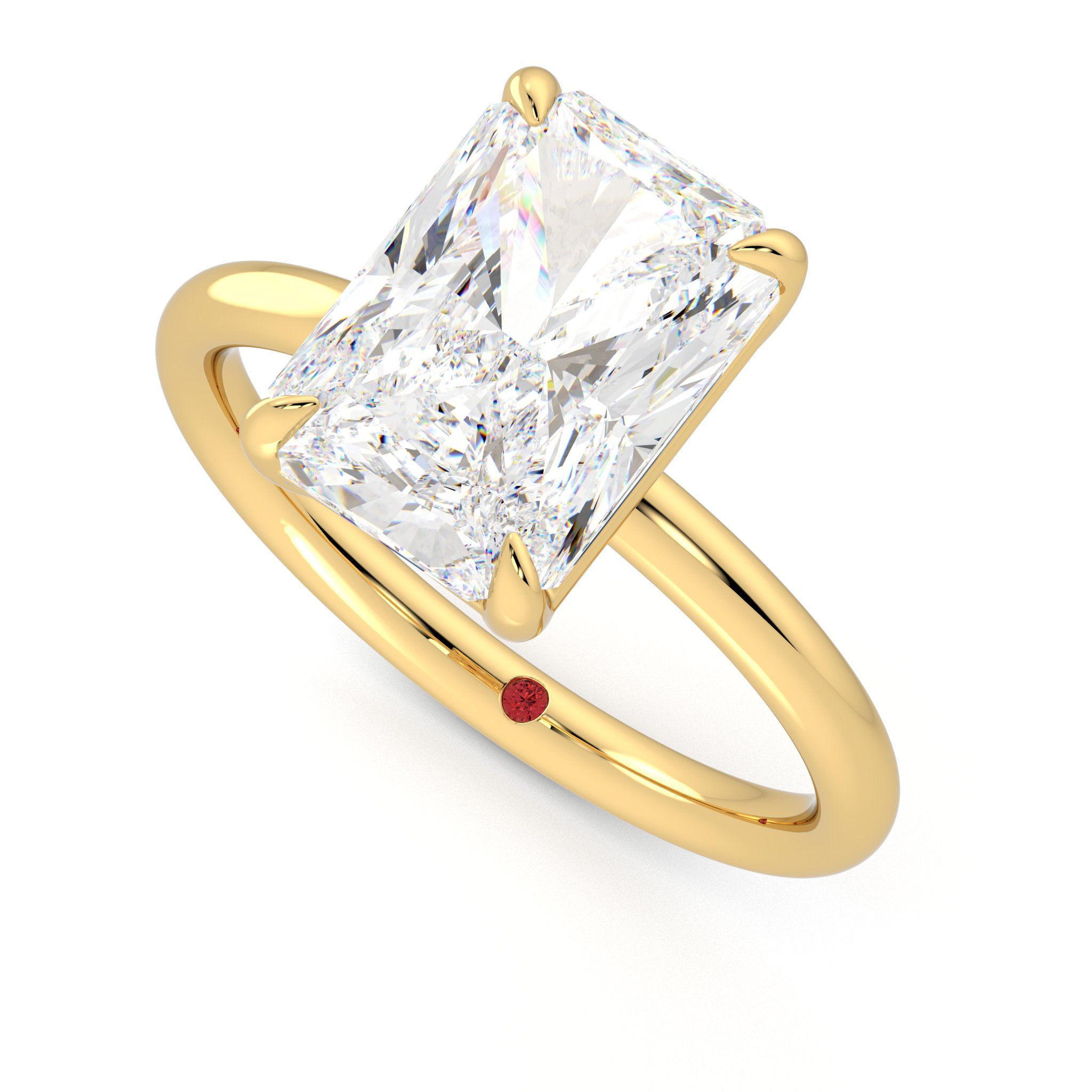Taylor & Hart Demure Radiant Engagement Ring 0