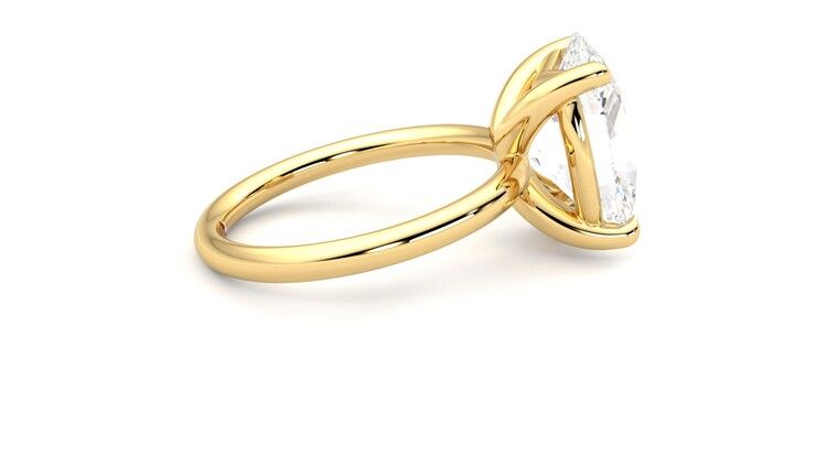 Taylor & Hart Demure Oval Engagement Ring 360 degree image 10
