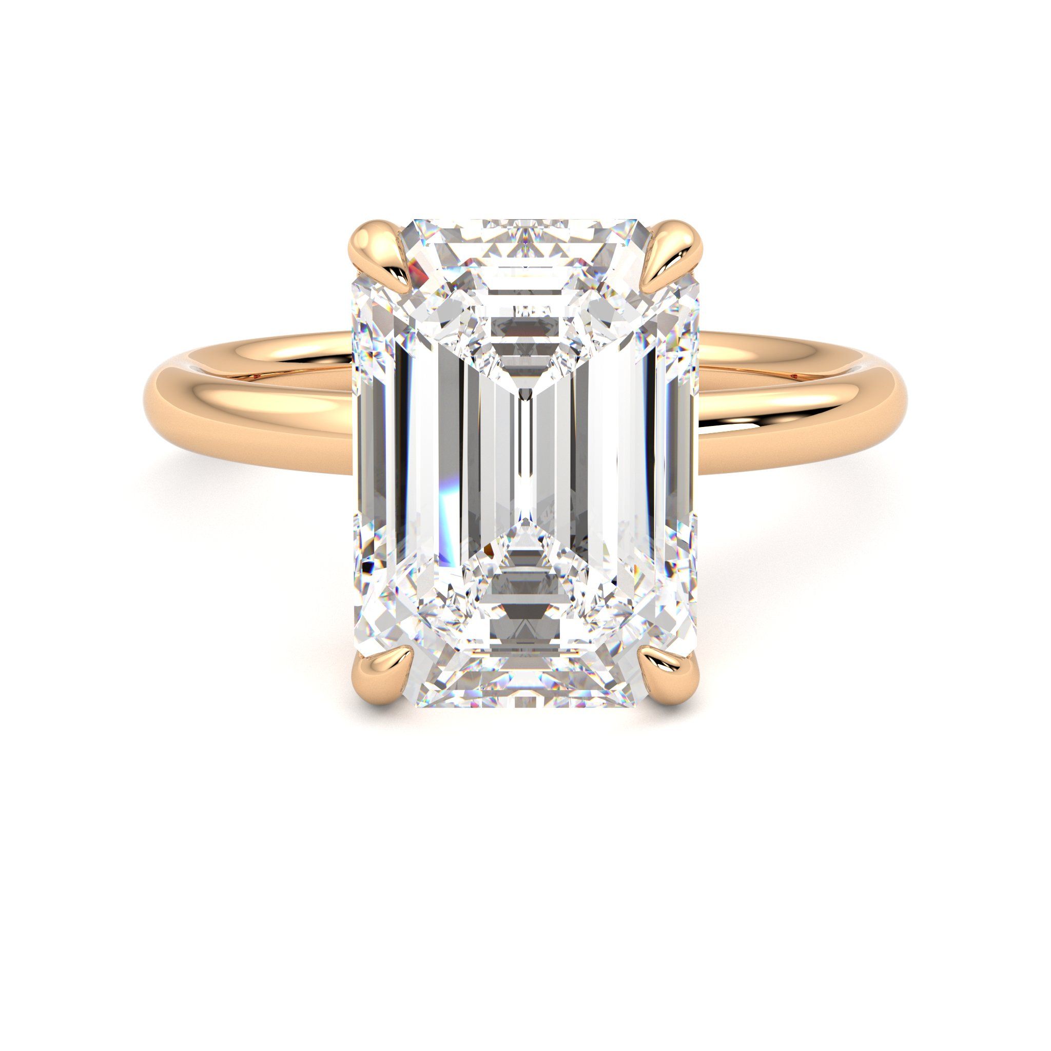 Taylor & Hart Demure Emerald Engagement Ring 0