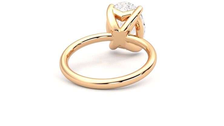 Taylor & Hart Demure Oval Engagement Ring 360 degree image 14