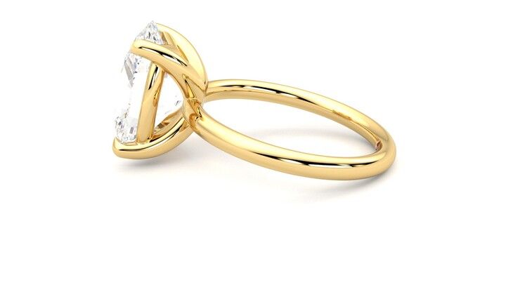 Taylor & Hart Demure Oval Engagement Ring 360 degree image 20