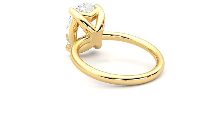 Taylor & Hart Demure Oval Engagement Ring 360 degree image 17