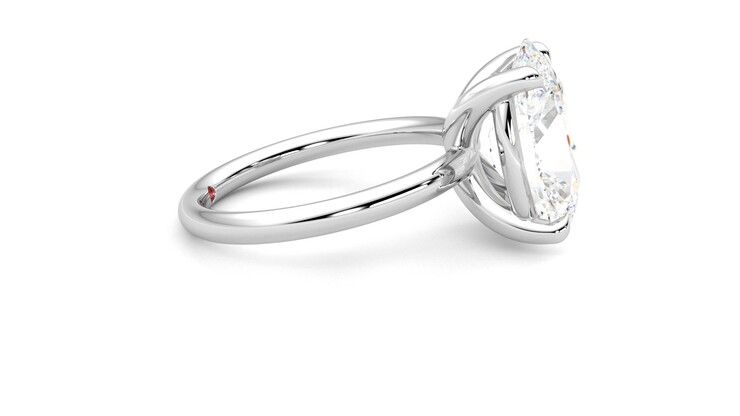 Taylor & Hart Demure Oval Engagement Ring 360 degree image 9